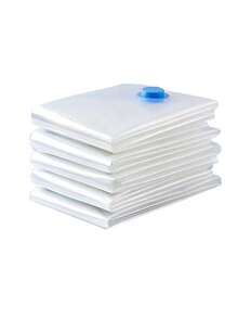 10/5/1件便携式PE旅行收纳袋，大容量压缩袋，可重复使用真空袋，可折叠收纳袋，印花行李袋，防潮，防尘，节省空间，适用于衣服，毛毯，衬衫，床上用品，卧室，衣柜，浴室，户外装备 - 彩色 - 查看 8