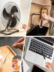 【清洁刷套装】1/8件套多用途清洁刷,多用途清洁刷套装,管道清洁刷,杯刷,细管吸管刷,长管刷,管道疏通刷,排水管疏通刷,小吸管刷 - 彩色 - 查看 5