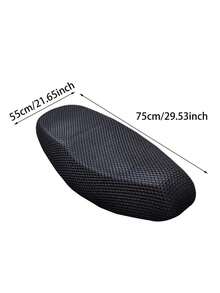 1 pieza Funda de asiento de motocicleta/scooter de malla 3D transpirable, cojín antideslizante, fresco para el verano - Multicolor - Ver 10
