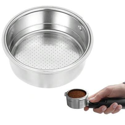 1 Stück 51mm & 58mm wiederverwendbarer Kaffeefilter aus Edelstahl, Barista Espresso Maschine Zubehör, Küchen- und Kaffeefilter Werkzeuge für den Schulbeginn
