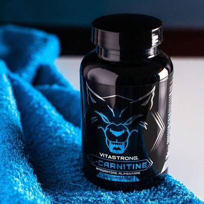 Vitastrong Karnitintillskott i hög dos – Acetyl L-karnitin 1000 mg ren, 60 veganska tabletter med hög biotillgänglighet, essentiell aminosyra för energi och ämnesomsättning