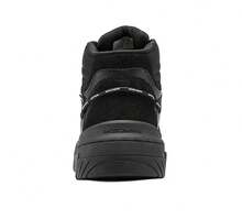 Skechers Men's Thick-Soled Elastic High-Top Sports Casual Shoes - Black - View 4