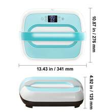 Heat Press Machine, 12 X 10 Inches Portable Heat Press, Dual-Tube Even Heating, Heat Transfer Machine With Precise Temp Control And Auto-Off, Sublimation Machine For T-Shirts/Bags, Green+White - 查看 10