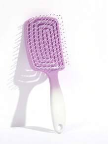 Set de 2/1 pieza Cepillo de pelo Salvavidas para cabello rizado, Peine de masaje para cabello largo de diseño hueco para uso doméstico, Cepillo de pelo, Peine, Herramientas para el cabello, Productos y accesorios esenciales para el cabello para salón, peluquería y viaje