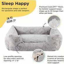 Best Friends By Sheri Lounge Bed Calming Faux Fur Dog Bed, Gray, Large, 36 X 27 - Xám - Xem 3