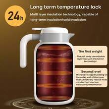 PHILIPS 72-Hour Long-Lasting Thermal Insulation Stainless Steel Water Bottle AWP2622, Medical Grade 316 Stainless Steel, Leak-Proof, Vacuum Sealing Technology, Silver - Silver - View 4