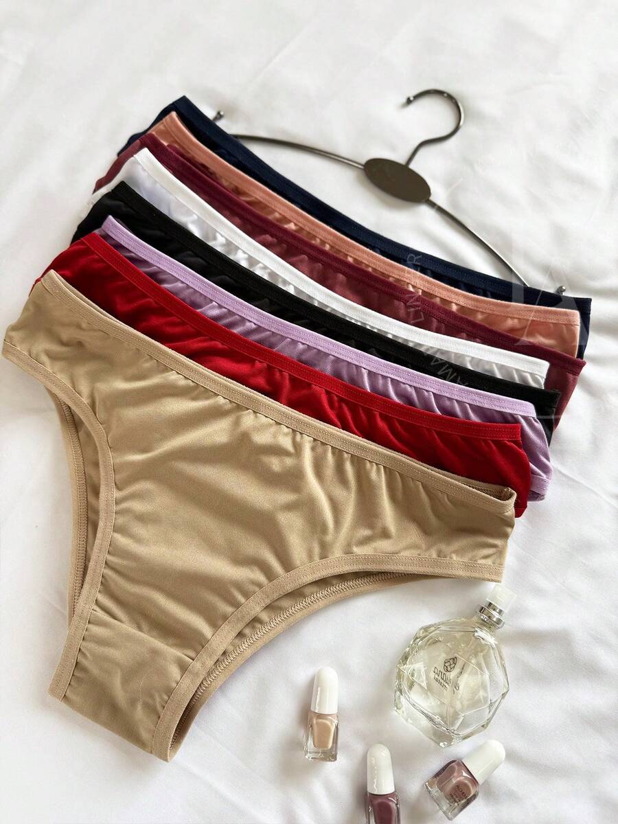 Kit With 5 Basic Panties In Premium Microfiber Comfort With 100% Cotton Lining Women's Intimate Fashion Lingerie - Multicolor - View 1