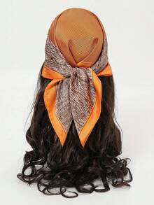 1 pièce Bandana en satin avec imprimé léopard et rayé - multicolore - Voir 8