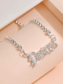 1 Peça Sexy E Brilhante Colar De Diamantes Com Design De Constelação Para Mulheres, Presente De Aniversário Para Amigos E Melhores Amigos - Prata - Ver 20