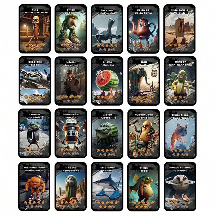 20/40 pezzi Carte da gioco collezionabili, Carte power battle, Carte per giochi da tavolo da festa