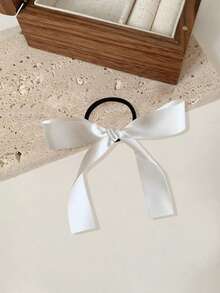 Set de 6 piezas de lazos, accesorios para el cabello y diademas de estilo minimalista y elegante, nuevos lazos coreanos para coleta, ornamentos sofisticados de bola, adornos para el cabello de estilo princesa casual para mujeres y niñas, regalos y accesorios para fotografía, sujetadores de coleta, bandas elásticas para el cabello, scrunchies, cuerda para el cabello, gomas para el cabello, accesorios para la cabeza - Blanco - Ver 23