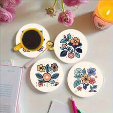 1/6/12 bucăți, suporturi mici englezești cu flori, 1 bucată din orice stil sau set de 6 piese, set de 12 piese, pentru a satisface diversele nevoi, potrivite pentru sufragerii, camere de zi, bucătării, dormitoare și, de asemenea, potrivite ca și cadouri pentru alții.