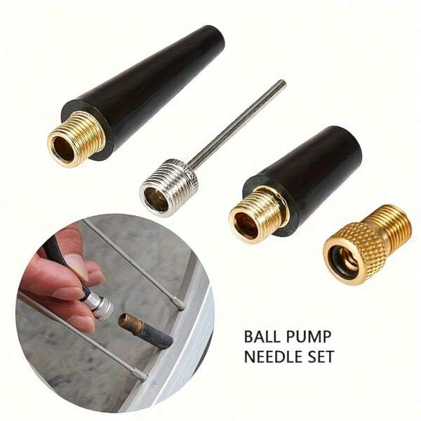 3pcs/Set Air Pump Accessories, Nozzles For Inflating Basketballs, Footballs, Volleyballs, Inflatable Rings And Bicycle Tires