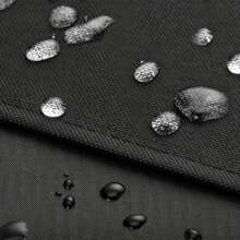 1pc Extra-Large Heavy-Duty Waterproof Grill Cover - Durable BBQ Accessory For Camping & Hiking, Heat Resistant, Easy To Clean, Weatherproof Protection For Outdoor Grills, Black Polyester With Drawstring Closure, Grill Covers For Outside