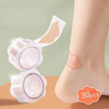1 Pack Of 30 Pcs Gel Heel Protectors - Sticky Blister Pads With Shoe Lining, Foot Care Cushion Pads