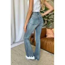 Full Size Medium Rise Tummy Control Destroy Flare