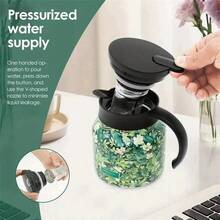 Stainless Steel Teapot, Double Wall Insulation Teapot, Elegant Floral Design With Strainer - Màu vàng - Xem 5