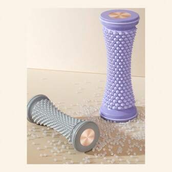 1/2pcs Luxury Easy-Roll Foot Fascia Relief Wheels - 17cm*7cm/6.7in*2.75in, Completely Suitable For All Foot Types, PVC Foot Massager For Muscle Relaxation, Yoga And Arch Support, Foot Exerciser For Muscle Exercise And Injury Recovery, Fitness Yoga Training Supplies, Suitable For Home Exercise