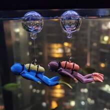 New Resin Material Floating Diver, Fish Tank Floating Decoration, Underwater Ornaments, Fish Tank Floating Ball
