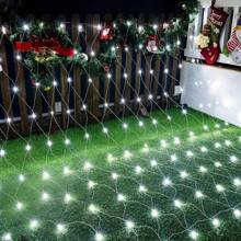1 Peça Luzes de Rede Solar 96/192 LEDs, IP65 Impermeável Fio de Cobre 8 Modos Luzes Solares de Fada para Jardim, Pátio, Árvore, Festa de Natal, Casamento, Ação de Graças, Decoração de Pátio, Tiras de LED Solares de Fada, Luzes de Fada Solares Frescas de Jardim