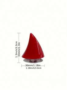 2/4 piezas - Cuerno de becerro creativo para casco de scooter eléctrico y motocicleta - Iluminación redonda retro, accesorios multiusos de ventosa roja y azul, de TPU duradero, piezas de motocicleta