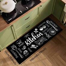 1 pieza Alfombra suave de cocina, Felpudo lavable antideslizante, Alfombra camino, Felpudo, Juego de alfombrillas de baño, sala de estar, lavandería, Alfombra de área, Decorativa apta para cocina, sala de estar, entrada, balcón, decoración del hogar, anti-suciedad, cafetería, bar, fiesta, regalo festivo, Alfombra de piso de dormitorio, Alfombra de baño, Decoración de habitación, Decoración de cocina, Diseño de reno en marco azul y blanco a rayas de fondo colorido