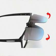 1-2 pièces Lunettes à la mode à clipser pour hommes et femmes, verres TAC surdimensionnés, idéales pour la conduite et le quotidien. Cadeau idéal pour les anniversaires, les fêtes, Noël. Lunettes à la mode Lunettes durables