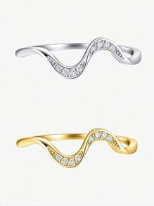 1 pièce Bague en forme de X en argent sterling 925 pour femmes, bijoux fins, cadeau de fête rétro pour les filles et les enseignantes