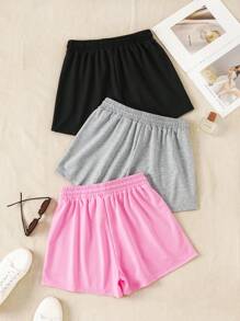 Three Pieces Sports Shorts, Slightly Stretchy, Suitable For Summer Wear, Suitable For Outdoor, Sports, Travel, City Roaming And Other Occasions, Comfortable And Easy To Match, Outdoor Sports Shorts, Women's Three Pieces Shorts, Women's Sports Shorts, Sports Casual Shorts, Summer Shorts, Three Pieces Shorts