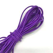 1 Stück 4,6 Meter 2 mm weiches rundes elastisches Band, elastisches Gummiband, Taillengurt, dehnbares Seil für Maskenherstellung