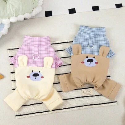 Source Factory Spring And Summer Thin Pet Four Leg Pants Cat Bibi Bear Teddy Schnauzer Home Clothes Pet Clothes