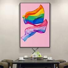 1 Piece,Pride Day LGBT Flag Photography, Modern Frameless Art Decoration Painting, Printed Posters Mural, Waterproof Canvas,Suitable For Home, Office, Bedroom, Living Room, Study, Bathroom, Bar, Wall Arts And Home Decoration, Is An Ideal Holiday Gift