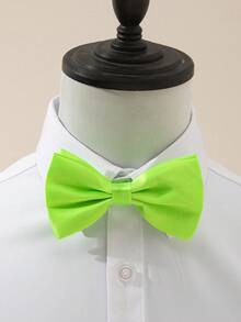 1 件男士缎面纯色领结，适合礼服衬衫、婚礼、商务、农历新年、派对庆祝男士领带 - 彩色 - 查看 5