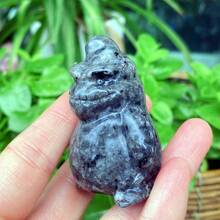 1 件 2.4 英寸天然火焰石小丑、石英水晶小丑、水晶雕刻装饰、家居装饰、水晶饰品、儿童礼物、水晶脉轮、水晶礼品、水晶 DIY 配件