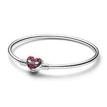 Disney 1pc  Original 925 Silver Plated Moments Bracelets Harry  Spider Heart Clasp Bead Charm Bracelet For Women DIY Jewelry