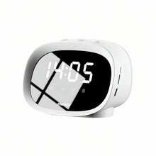 PHILIPS Altavoz Bluetooth, reloj despertador inteligente TAS2909 | Pantalla de alta precisión + compatibilidad multiplataforma | Batería incorporada para un uso duradero, un compañero perfecto para el dormitorio y la oficina, color blanco - Blanco - Ver 2