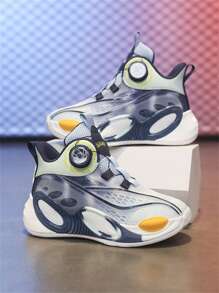 Scarpe da basket per ragazzi e ragazze, scarpi sportivi da basket cool per bambini, scarpe da basket per bambini, scarpe da basket sportive casual in tessuto a rete, traspiranti e confortevoli
