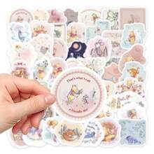 Disney ​​Bulk 50 Pcs Disney Classic Winnie Stickers Pack - Matte Vinyl Waterproof For Multi-Surface Decoration (3D Foam Effects & Honeycomb Texture)​, School Supplies,Back To School