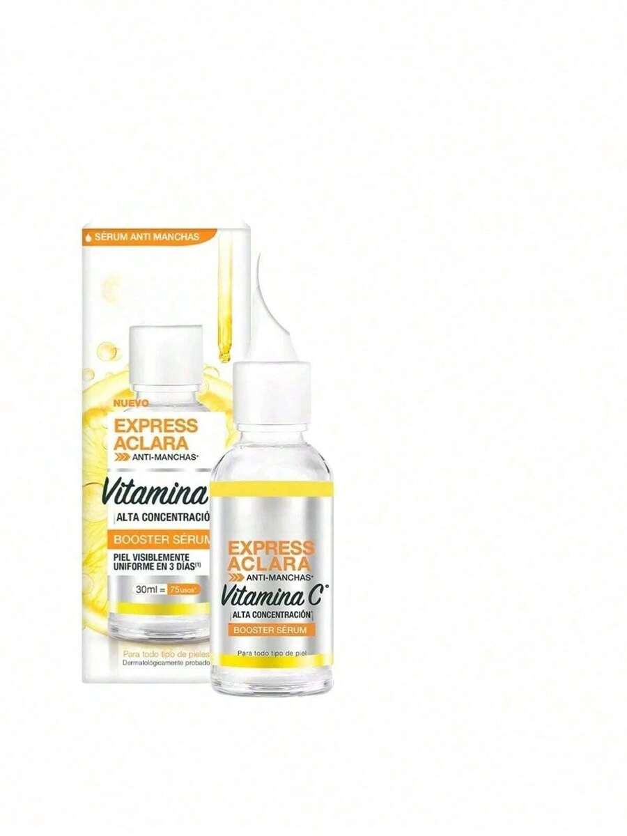 Rostro RadianteSérum Express Anti Manchas 2025 Con Vitamina C 30ml - Tratamiento Intensivo Día Y Noche Para Todo Tipo De Piel, Blanqueador De Piel Y Reductor De Hiperpigmentación En Tu Rutina Skincare Coreano - Blanco - Ver 1
