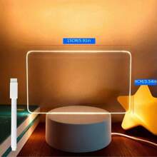Moderne LED Nachricht-Display Nachtbeleuchtung - USB betriebene Acryl Schreibtischlampe, warmes Licht Dekor Geschenk für Schlafzimmer oder Büro, kreative beschreibbare Lichtfunktion, Schlafzimmer Nachtlicht | Moderne Nachtbeleuchtung | USB Leuchte, Zeichenbrett, Abschlussgeschenk, Einschulung