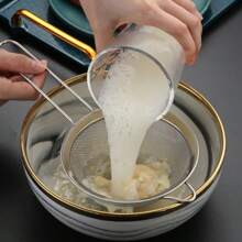 3PCS/Stainless Steel Wire Fine Screening Mesh, Oil Filter, Flour Colander/Sieve DIY Kitchen Tools For Filtering Food, Kitchen Accessories