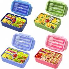 1PC Leak Proof Bento Lunch Box, 6 Compartment Bento Lunch Box For Kids, 1330ML Bento Lunch Container For Adults And Kids, Large Size, Easy To Clean, Kids Lunch Box,Microwave, Dishwasher And Freezer Are Available(Two Styles Are Sent Randomly) - 1 Item - View 5