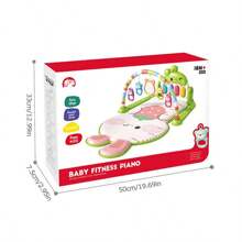 Baby Gym Game Mat, Baby Game Mat And Activity Gym, Baby Piano Gym With 5 Baby Learning Senses, Baby Music Activity Center, Baby And Toddler Game Mat, Prone Time Mat Toys 0-3-6-12 Months