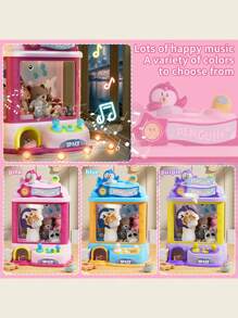 Hasbro Giocattolo di una macchina con artiglio rosa a forma di pinguino alta 33cm per bambini - Gioco da sala giochi carino con musica e timer - Regalo perfetto per compleanni o vacanze