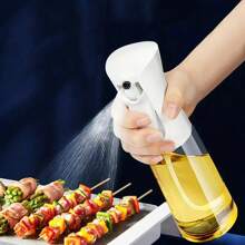 1pc Oil Spray Bottle, Cooking Oil Sprayer, Plastic Mist Sprayer, Dual-Use Oil Sprayer, Leak-Proof Olive Oil Storage Bottle, Kitchen Seasoning Rack, Soy Sauce Bottle, Vinegar Sprayer, Kitchen Supplies, Kitchen Utensils