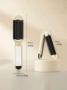 家顺美发木质气囊梳按摩梳手持省力圆头竹齿不伤发女士长发家用橡胶气垫梳礼物头部经络气垫梳按摩大梳子