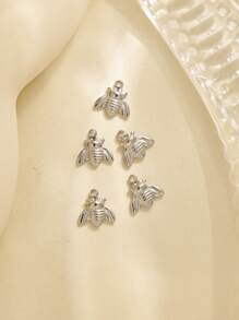 5pcs/Pack Stainless Steel Insect Shaped Fly Design Minimalist Everyday Accessories