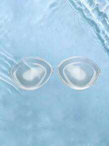 Transparent/Skin Tone Silicone Push Up Bra, Reusable Soft Breast Cup, Can Enhance The Bust Circumference Of Bras, Swimsuits, Bikinis, Help To Improve And Enhance Bust Circumference, Washable Silicone Material, Bra Accessories For Evening Dresses And Party Wear