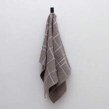 Kit Of 3 Large Striped Plaid Dishcloths, High Absorption, 100% Cotton, 45x60 - 棕色 藍色 灰色 - 查看 4