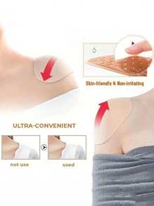 2/4 piezas/Par de hombreras, hombreras de esponja, ropa exterior antideslizante para hombros, forro de hombros de esponja, insertos engrosados, desmontables, hombreras sin costuras unisex